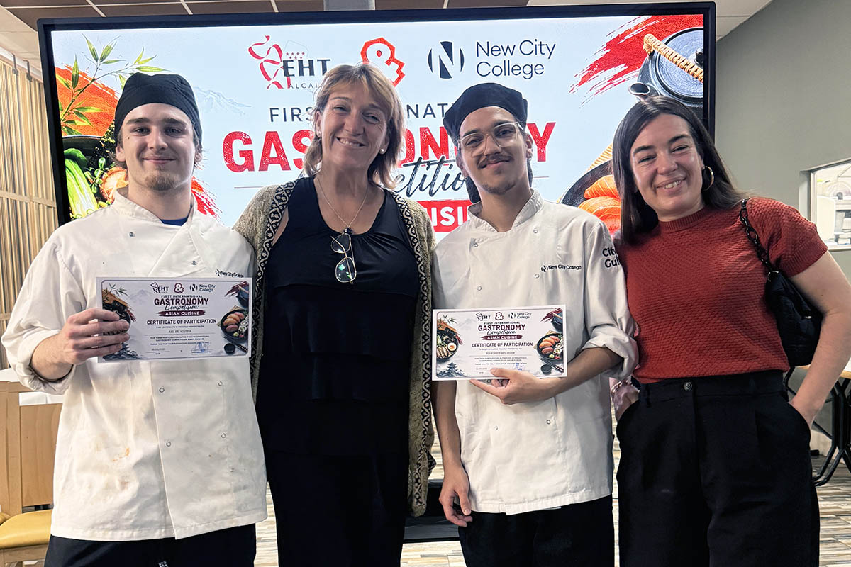 Catering and Hospitality students from New City College have returned from an unforgettable trip to Madrid, where they put their culinary talents to the test in an international cooking competition while immersing themselves in Spanish food, culture and traditions.