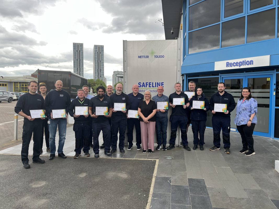 Dr Ann Mulhaney with Mettler Toledo Safeline Ltd team