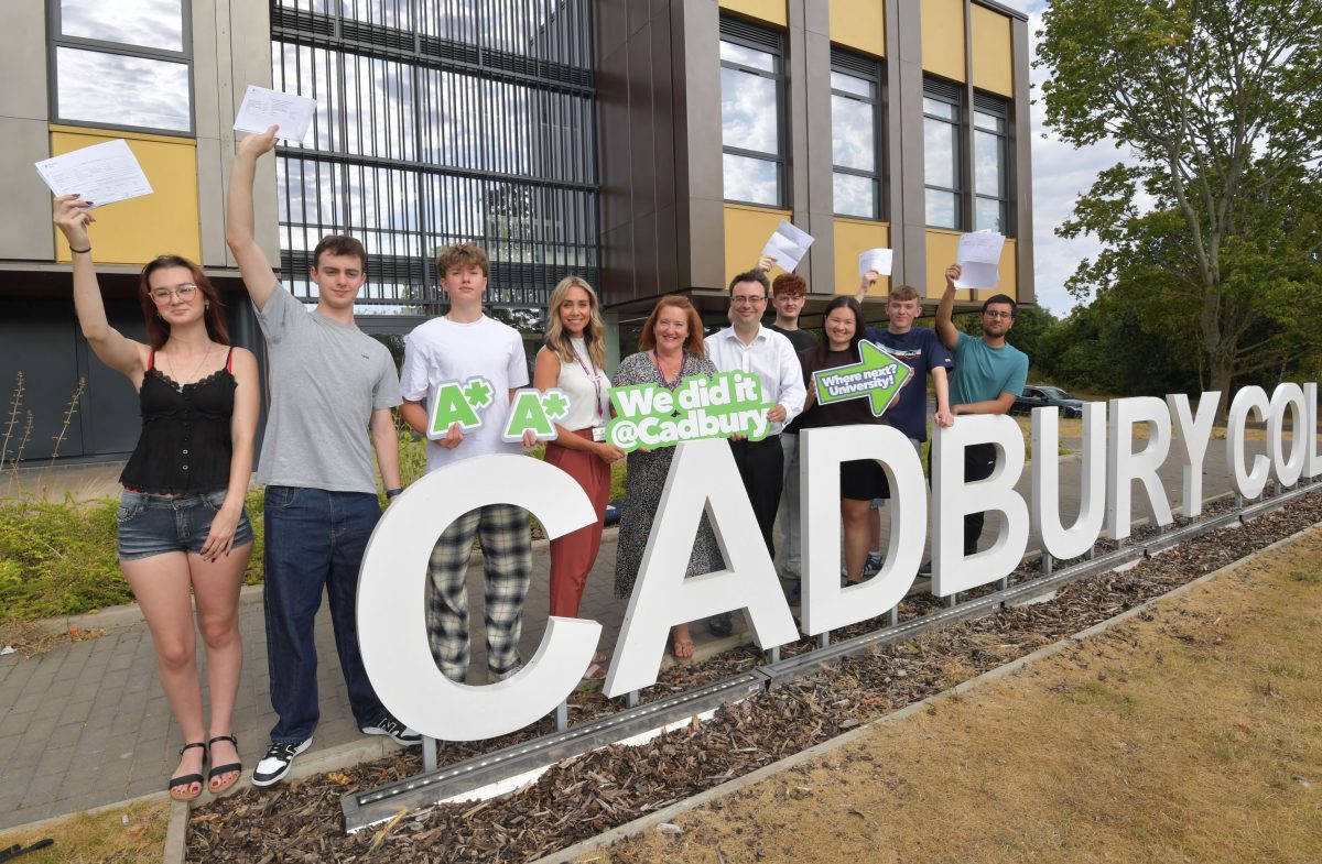 Cadbury staff and students celebrate results