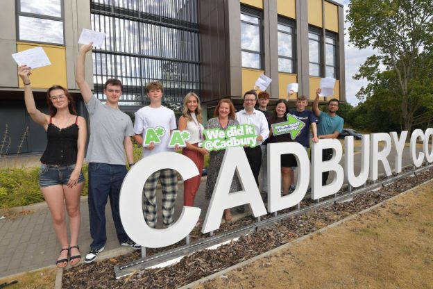 Cadbury staff and students celebrate results