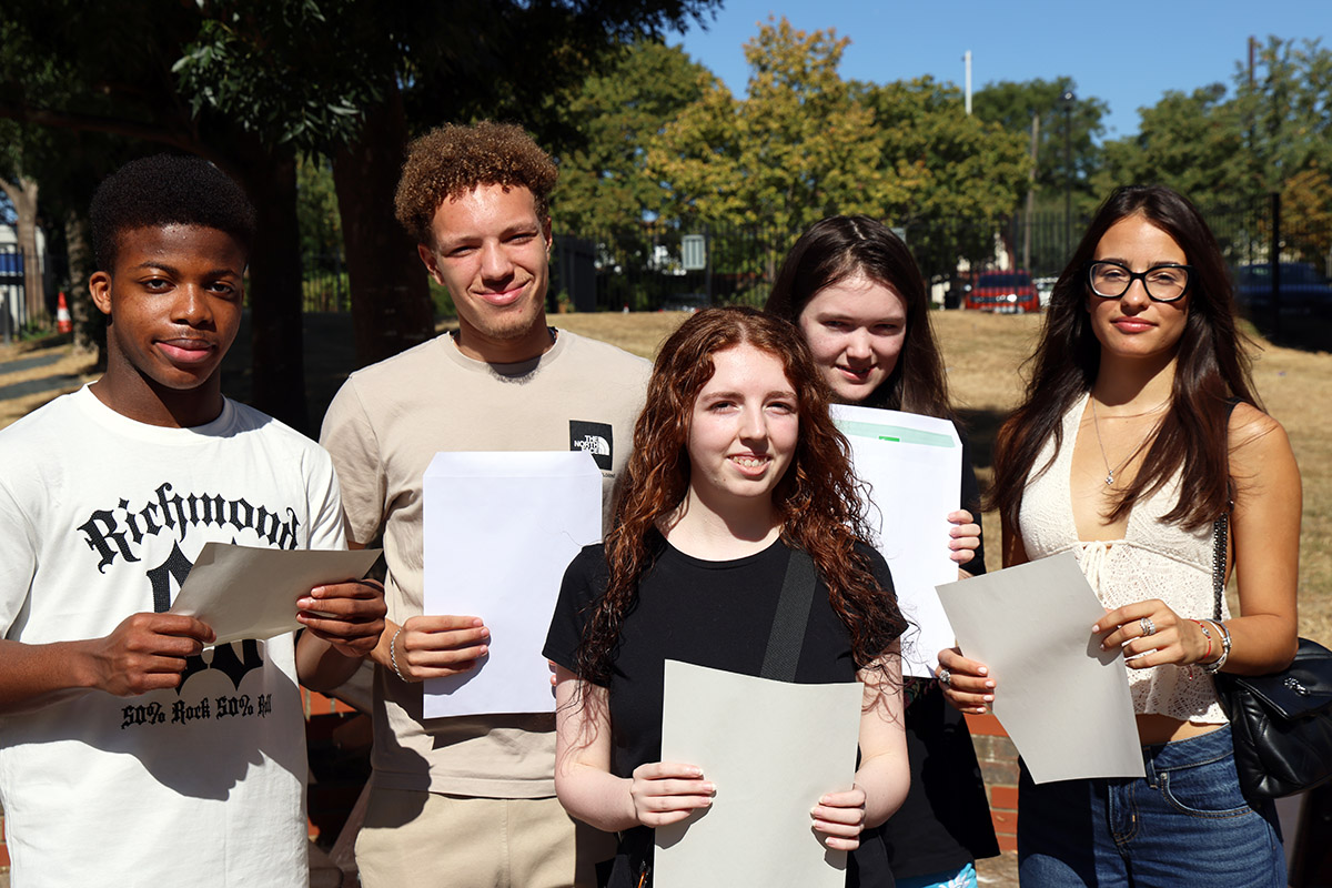 New City College students celebrated outstanding results in their A Levels.