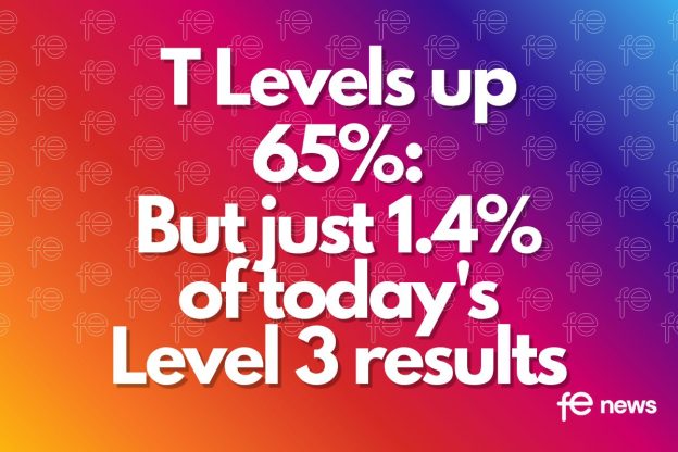 T Levels up 65% But just 1.4% of today's Level 3 results