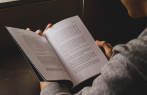Someone reading a book