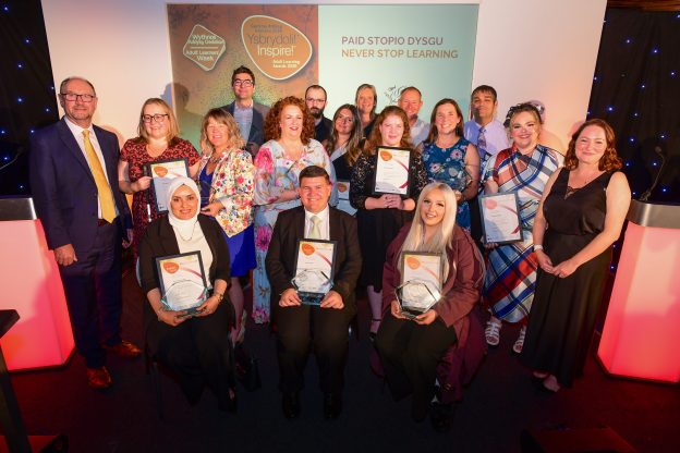 Inspiring learners celebrated ar the 2026 Inspire! Adult Learning Awards in Wales.
