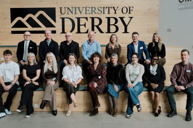 Members of the University of Derby's Chancellor's Entrepreneurs' Club are pictured at the Cavendish Building.