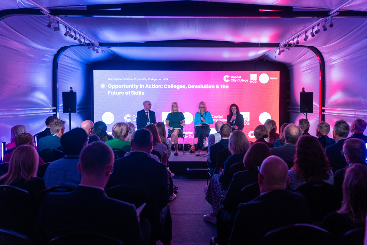 NCG's Deputy CEO and Executive Principal appears on Purpose Coalition panel at the Labour Party Conference 2026 to discuss devolution, NEET and the role of further education colleges