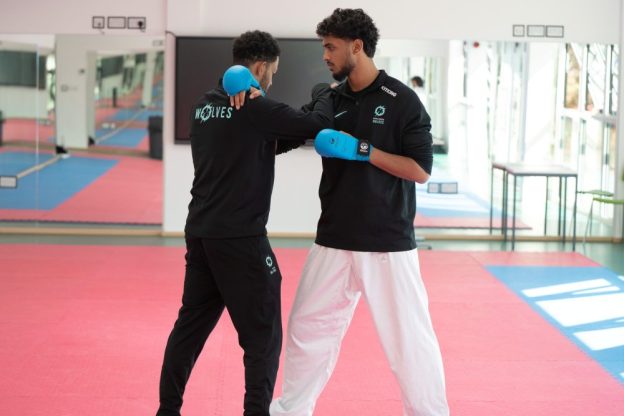 Oaklands athletes selected to represent England at World Karate Championships (Sameer in action)