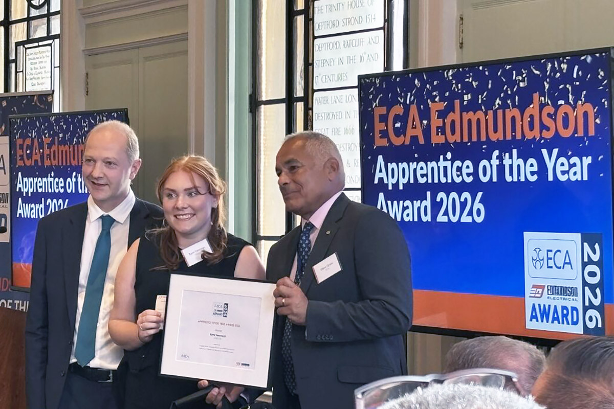 A former student who first made her mark by winning a London-wide competition while studying electrical installation at New City College’s Rainham Campus, is celebrating another major career milestone after winning a prestigious national apprenticeship award.