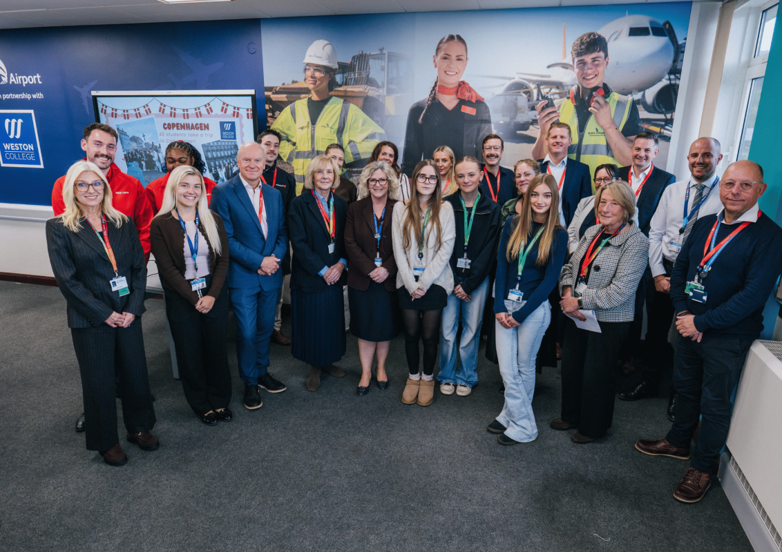 Students, Staff and Employers in new Travel and Tourism Classroom