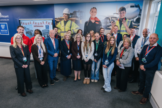Students, Staff and Employers in new Travel and Tourism Classroom