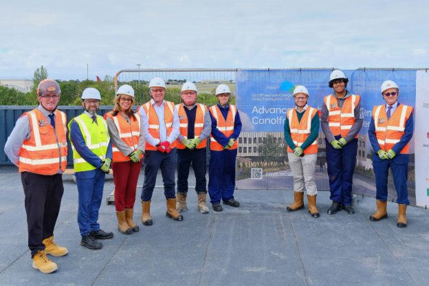 Cardiff and Vale College marks the topping out ofits new landmark Vale campuses